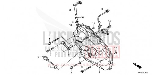 PANNEAU CARTER-MOTEUR D. (NC700S/SA) NC700SAC de 2012